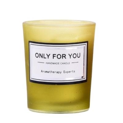 China Birthdays Wholesale Custom Glass Jar Sage & Sea Salt Home Decor Scented Soy Candle Wax Fragrance for sale