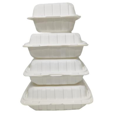 China Plastic American 3 Compartments Biodegradable Eco Friendly To Go Hot Food Storage Containers With Lids for sale