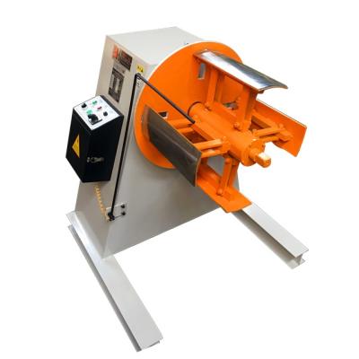 China Building Material Shops Manual Single Expander Decoiler Machine For Metal Coil Unwinding For Rewinding Coils for sale