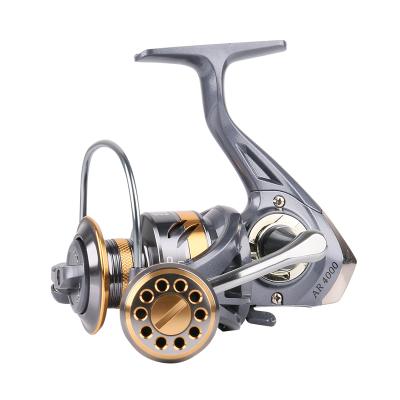 China Newest Model Haroi Hot Sale High Quality 2BB Alloy 5.2:1 Metal Knob Bearings Fishing Reel Hand Spinning Reel for sale