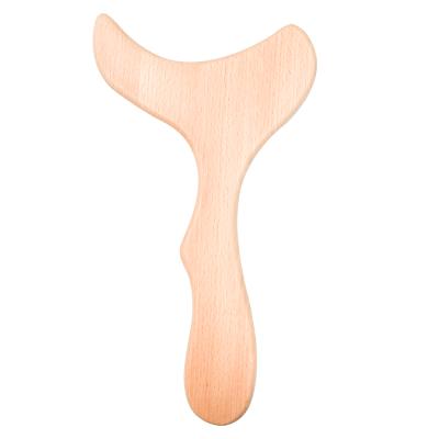 China Wooden Body Gua Sha Tools Professional Lymphatic Drainage Tool Wooden Therapy Massager Tools For Maderoterapia for sale