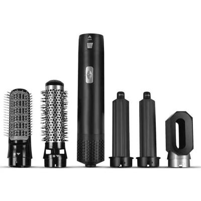 China 2021 New Multifunctional Five In One Comb Multi Automatic Hair Hot Air Head Bar Hair Suction Air Curling Curler for sale