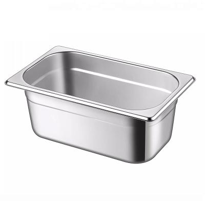 China European Style Factory Commercial Hotel Cafeteria Kitchen Directly Tools European Standard Stainless Steel Style GN Food Pan Container for sale