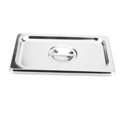 China For Wholesale Commercial American Style and EU Styel USA and EU Style Class Stainless Steel GN Pan Gastronorm Food Container Lid Cover for Hotel Buffet Using for sale