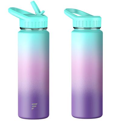 China PORTABLE Factory Direct Christmas 24oz/710ml Eco-Friendly Sublimation Masks Water Bottle For Gym Travel for sale