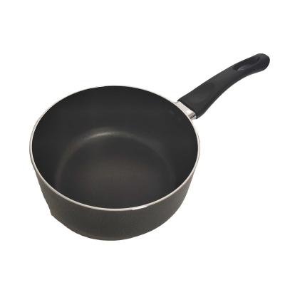 China Sustainable Top Selling 18cm Non-stick Aluminum Single Soup Cooking Pot With Handle for sale