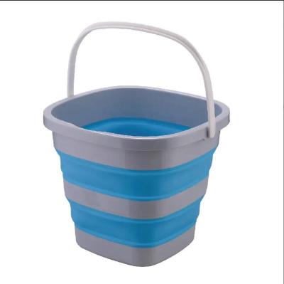 China Factory Direct 10L Water Wash Portable Plastic Folding Bucket Viable for sale