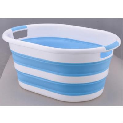 China Viable Rectangular Durable Plastic Oval Hair Washing Shampoo Mutli-Use Silicone Mutli-Use Plastic Basin for sale