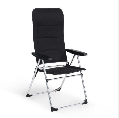 China Newest Design Aluminum Adjustable Extended Back Folding Camping 3-Position Chair High Foldable For Picnic for sale