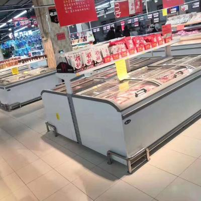 China Single-temperature Supermarket Large Capacity Deep Sliding Door Chest Freezer Equipments for sale