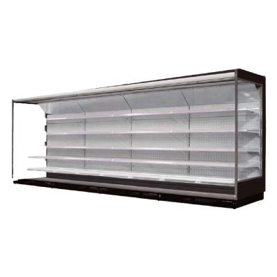 China Single-temperature Commercial Supermarket Multideck Front Chiller Air Curtain Refrigerator Open Showcase for sale