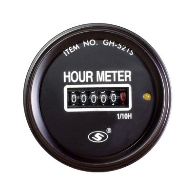 China 52 mm hour meter gauge for heavy generator machine 52mm for sale