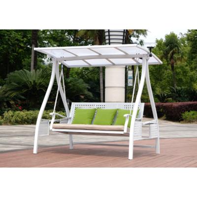 China Modern Wholesale Indian Metal Outdoor Swing Furniture Aluminum Alloy Garden Swing Sun Bench for sale