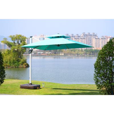 China Pagoda Balcony Modern Wholesale Aluminum Garden Parasol Luxury Large Outdoor Garden Umbrella for sale