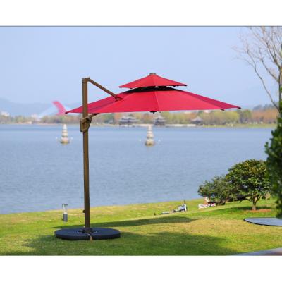 China Modern Cheap Price Aluminum Alloy Outdoor Garden Parasol Outdoor Sunbrella Patio Umbrella for sale