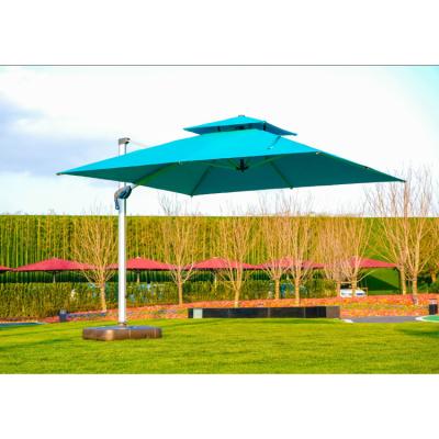 China Modern Custom Commercial Aluminum Garden Heavy Duty Cafe Umbrella Large Outdoor Patio Umbrella for sale