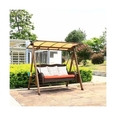 China Modern New Product Rain Sunshade Aluminum Alloy Material All Weather Proof Outdoor Adult Swing Chair for sale