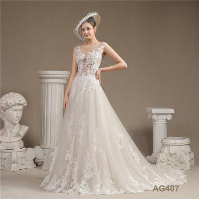 China Large vintage princesas encaje wedding dresses elegantes de talla civil antistatic de sencillo con manga 2021 vestidos de novia for sale