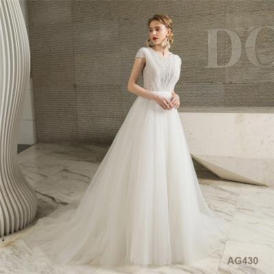 China Anti-Static Modern Sweetheart Neck Cathedral Train Bow Ball Gown Sleeveless Wedding Dresses For Bride for sale