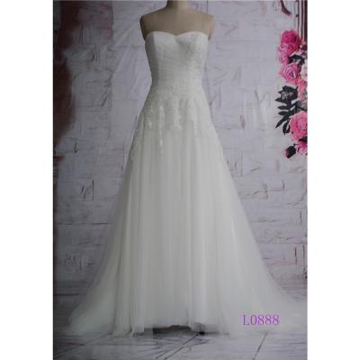 China Anti-static Lace Plus Size With Pleats Tailored Body A Line Plus-size Chiffon Wedding Dress 2021 for sale