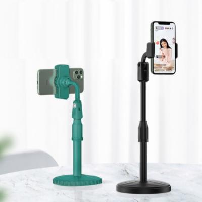 China Mobile Tablet Stand Live Steam Mobile Tablet Bracket Floor Standing Type Retractable Steering Phone Lift Rotating Stand Support for sale