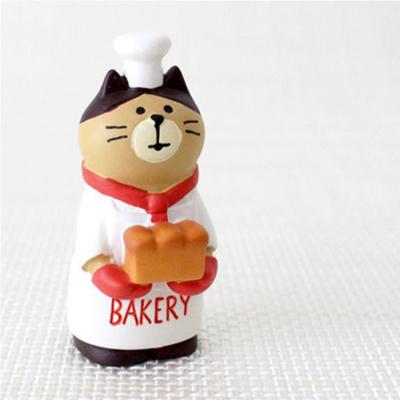 China Super Cute Home Decor Bakery Gifts and Cats Bread Lovely Little Kittens Animal Gifts Resin Home Decor Photo Shooting Props Promotion Gifts for sale