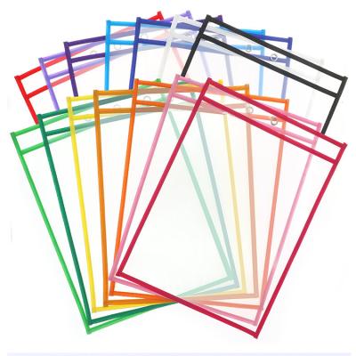 China school & office & Educational Use Reusable Clear Programmable Clear Programmable Document A4 Multi Color PVC School and Office Stationery Folder Hanging Educational Holder for sale