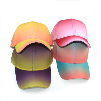 China JOINT European American Snapback Hip Hop Snapback Hats Custom Baseball Cap Custom Adjustable Colored Gradient Tie Dye Gradient Hats DDA2445 for sale