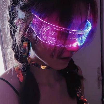 China Z5 fashion punk tech shining light luminous disco dance party bar glass punk glasses led flash glasses for sale