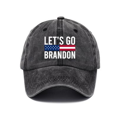 China O204 FJB JOINT Adjustable Hat Washed Outdoor Sports Snapback USA President LET USA GO BRANDON Baseball Cap for sale