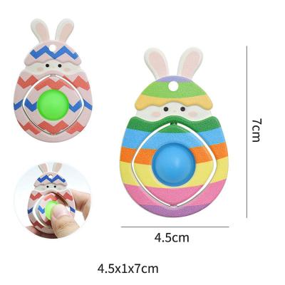 China Relieve Decompression Toy Easter Bubble Stress Relief G88 Squeezing Relief Autism Silicone Sensory Bunny Easter Egg Toys for sale