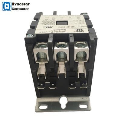 China Refrigeration 3 Purpose HVAC Definite Brand Pole Magnetic Electronic Contactor 3p 40amp 24-277v AC Air Conditioning for sale