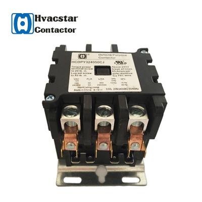 China Mark 3 Defined Magnetic Phase Factory Price HVAC Electronic Contactor 3P 60Amp 24-277v Electronic Air Conditioning Price HCDPY324060 for sale