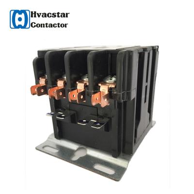 China High Phenolic Resin 4P Magnetic Arc-Resistant AC Contactor 240V 25A 3 Phase Air-Con Contactor 25A Air Conditioner Electronic Components for sale