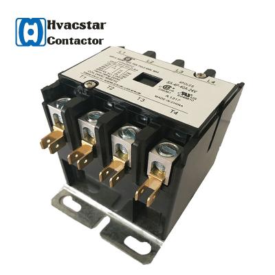 China 240/277v CUL Certified HVAC 4 Purpose Branded Magnetic Pole Contactor 4P 30Amp 24-277v Ac Magnetic Electric Air Conditioning for sale