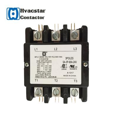 China 3 Pole AC Electric Magnetic Contactor Set Models Contactor SA 90A 240v Full DP Contactor for sale