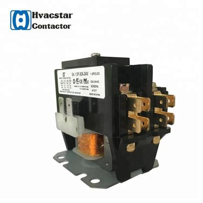 China HVAC Refrigeration 1P 30A 24V AC DP Contactor Relay Contactor DP Electrical Contactor for sale