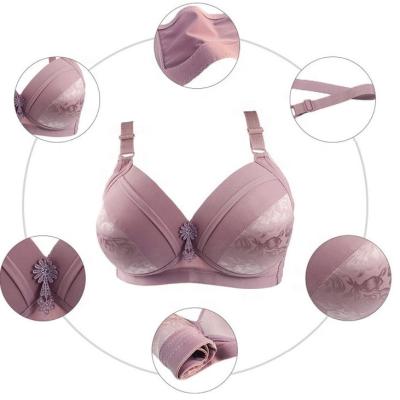 China Non-steel Antibacterial Bra Comfortable Large Size High Quality Women's Breathable Bra for sale