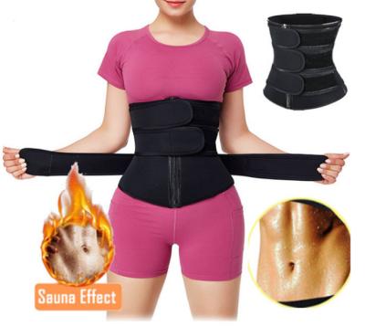 China Antibacterial Latex Reducing Belts And Waist Trimmers Support Neoprene Sweat Belt Shaper With Zipper Slimming Tummy Waist Trainer For Women for sale