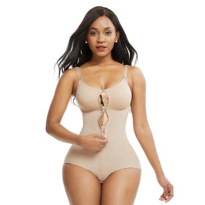 China Antibacterial Shapewear Waist Bodyshaper Corsets Zipper Body Legging Slimming Jumpsuit For Women Daily Wearing Breathable Wholesale for sale