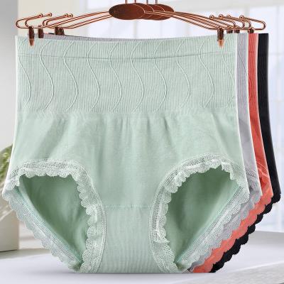 China Breathable Women Plus Size Panties High Waist Cotton Panties Tummy Control Modal Underwear for sale