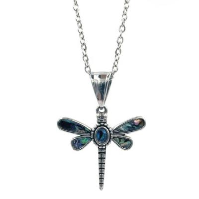 China New Ladies Bling Butterfly Pendants Stainless Steel Dragonfly Necklace Lead Free Nickel Free Handmade Pendant for sale