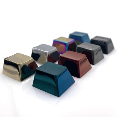 China Unique Computer Keyboard Stainless Steel Keycaps Customize Mechanical Gaming Keyboard Keycaps for sale