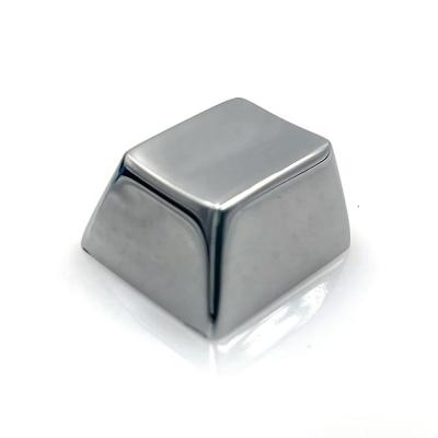 China Wholesale Titanium Metal Keycap Computer Keyboard Stainless Steel Thin Mechanical Gaming Keyboard Keycaps for sale