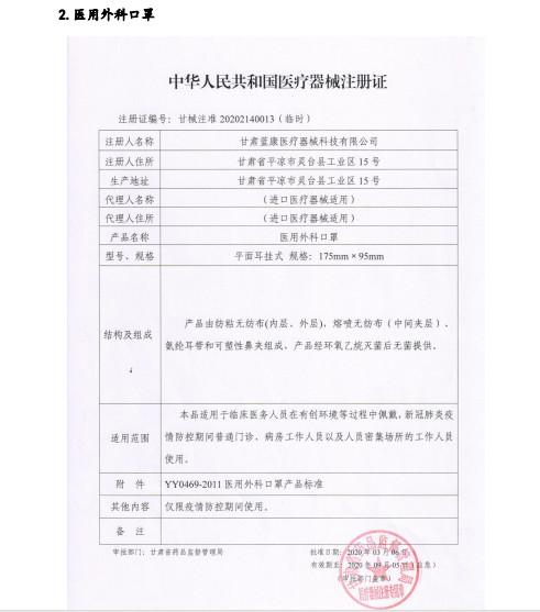 中华人民共和国医疗器械注册证 - ANGELA HEALTHCARE CO.,LTD