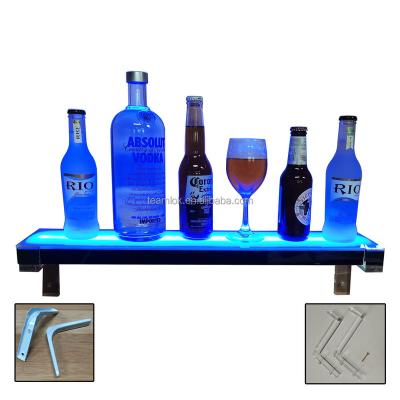 China Display Home Bar Shelf Lighting - 2 FT LED Lighted Liquor Bottle Display Stand Include Remote Control for sale