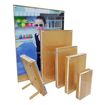 China Classic Natural Beech Wood Picture Frame|High Quality Modern Acrylic Wood Frame 5X7