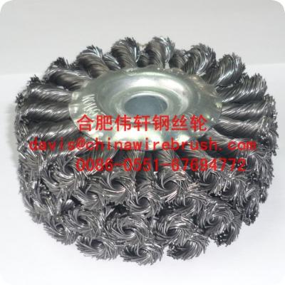 China Twist Knotted Wire Wheel Brush, Four Row for sale