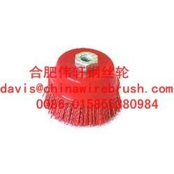 China Abrasive Nylon Wire Cup Brush for sale