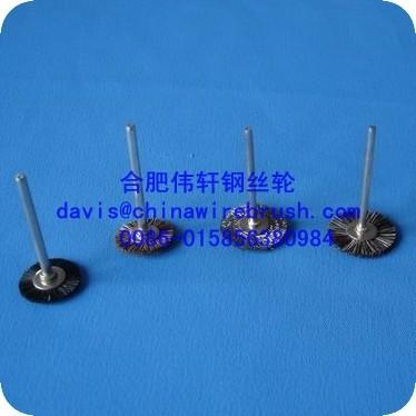 China Mounted Wheel Brushes With Mandrel for sale